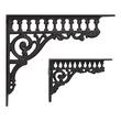 10-1/4" Cressida Cast Iron Shelf Bracket, , large image number 1