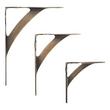 7-3/8" Veruca Brass Shelf Bracket - Antique Brass, , large image number 1