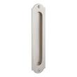 9" Gambon Recessed Brass Pocket Door Pull - Brushed Nickel, , large image number 0