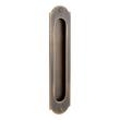 9" Gambon Recessed Brass Pocket Door Pull - Antique Brass, , large image number 0