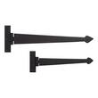 Finbarr Hand-Forged Iron Strap Hinge - Small, , large image number 1