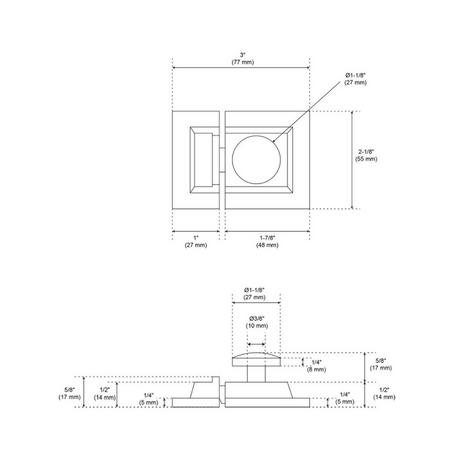 Percival Brass Cabinet Latch