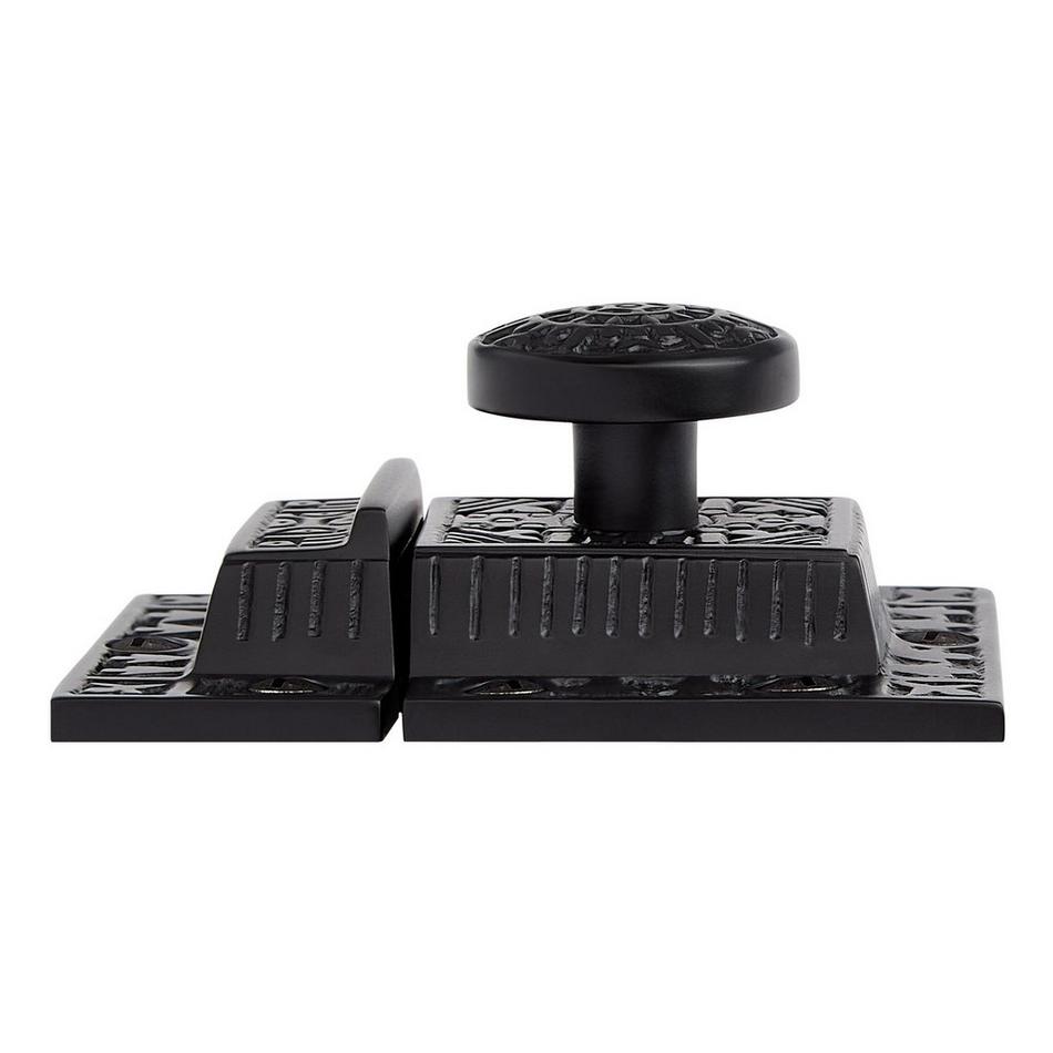 Percival Brass Cabinet Latch - Matte Black, , large image number 1