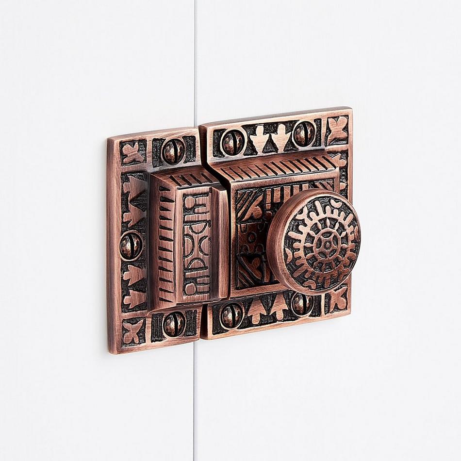 Percival Brass Cabinet Latch - Oil Rubbed Bronze, , large image number 2