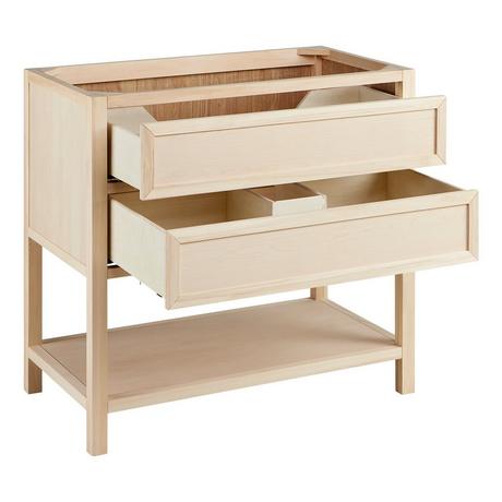 36" Robertson Console Vanity - Unfinished - Vanity Cabinet Only