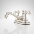 Teapot Centerset Bathroom Faucet - Lever Handles - Overflow - Brushed Nickel, , large image number 3