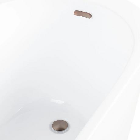 55" Emeigh Acrylic Freestanding Tub with Trim Kit