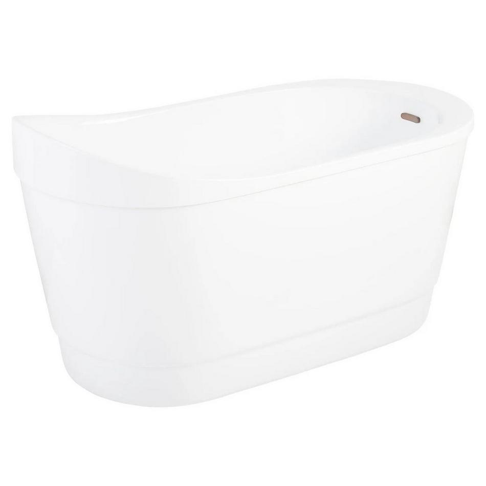 55" Emeigh Acrylic Freestanding Tub with Trim Kit, , large image number 3