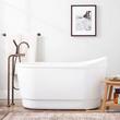 55" Emeigh Acrylic Freestanding Tub with Trim Kit, , large image number 0