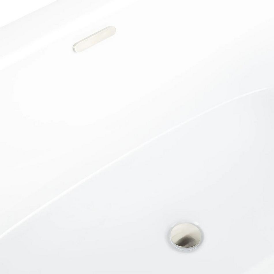 69" Desborough Acrylic Freestanding Double-Slipper Tub - Air Massage, , large image number 4