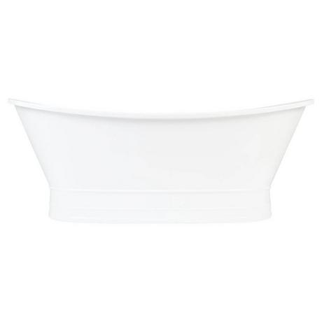 69" Desborough Acrylic Freestanding Double-Slipper Tub - Air Massage