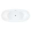 69" Desborough Acrylic Freestanding Double-Slipper Tub - Air Massage, , large image number 2