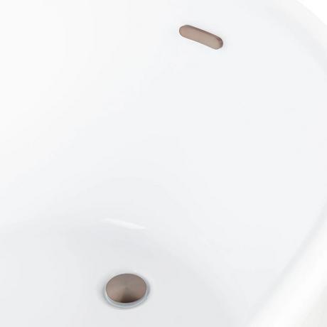 66" Royston Acrylic Freestanding Slipper Tub - Trim
