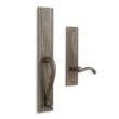 Shima Solid Bronze Dummy Entrance Door Set with Lever Handle - Right Hand - Antique Pewter, , large image number 0