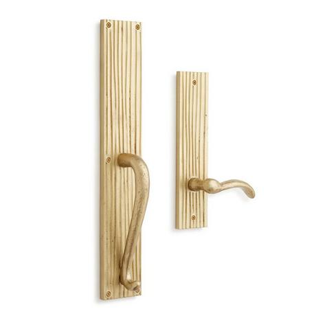 Shima Solid Brass Dummy Entrance Door Set with Lever Handle