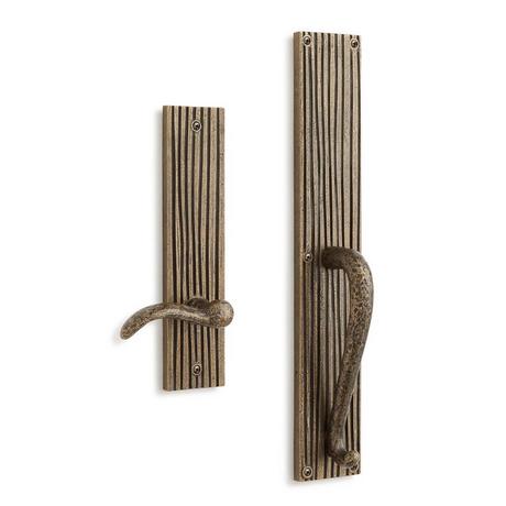 Shima Solid Brass Dummy Entrance Door Set with Lever Handle
