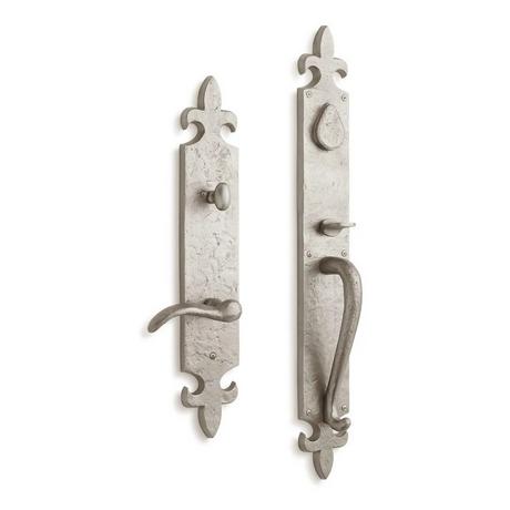 Cousteau Solid Brass Entrance Door Set with Lever Handle - Right Hand