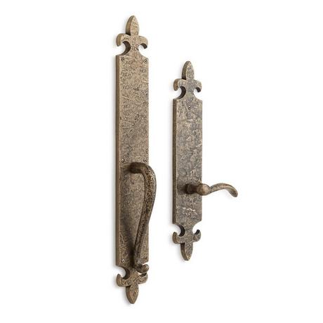 Cousteau Solid Brass Entrance Door Set with Lever Handle - Dummy