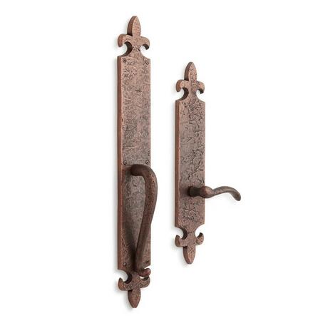 Cousteau Solid Brass Entrance Door Set with Lever Handle - Dummy