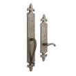 Cousteau Bronze Dummy Entrance Door Set with Lever Handle - Left Hand - Antique Pewter, , large image number 0