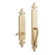 Cousteau Solid Brass Dummy Entrance Door Set with Lever Handle - Right Hand - Satin Brass, , large image number 0