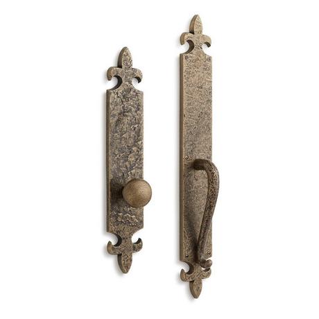 Cousteau Solid Brass Entrance Door Set with Knob - Dummy