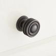 1" Francoli Solid Brass Round Cabinet Knob - Oil Rubbed Bronze, , large image number 0