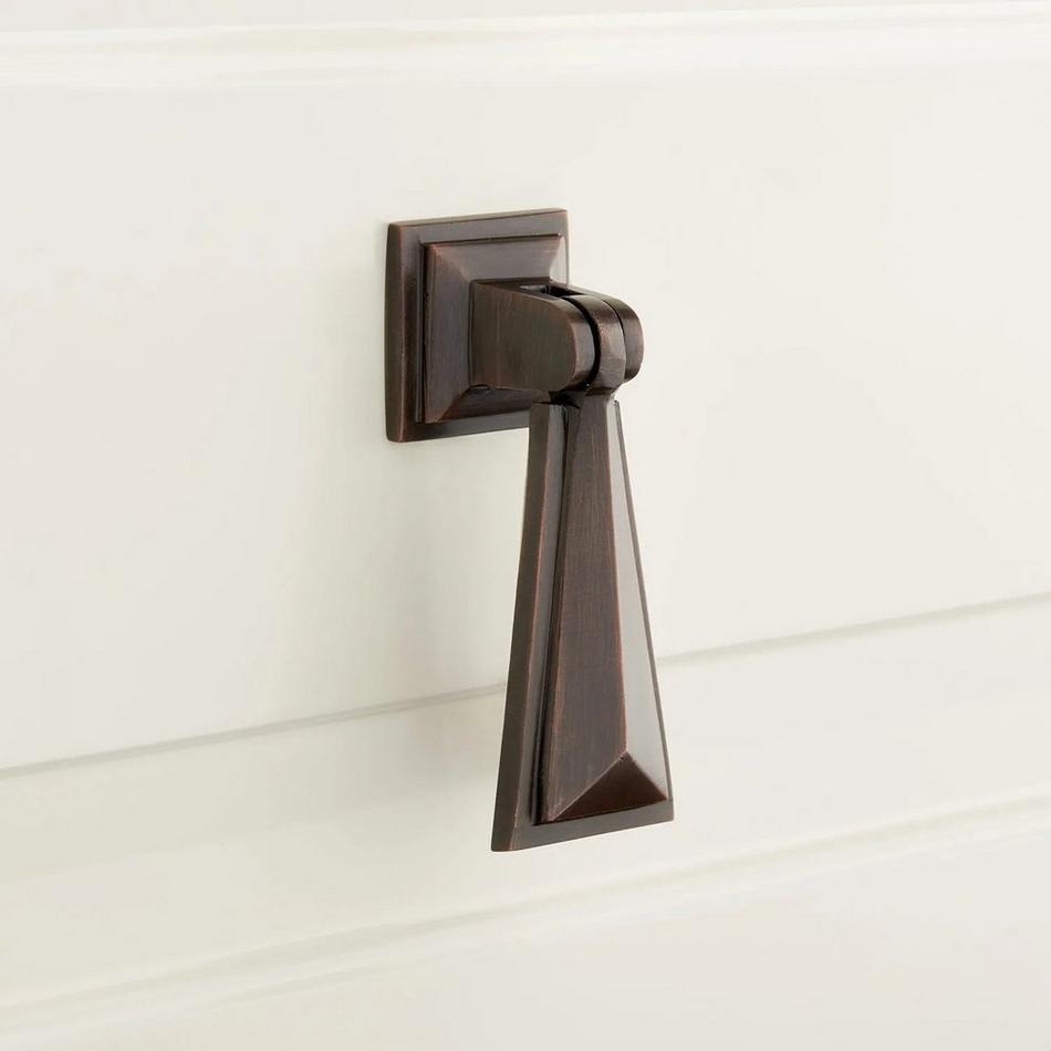 Bresnick Brass Drop-Handle Pendant Pull - Antique Copper, , large image number 0