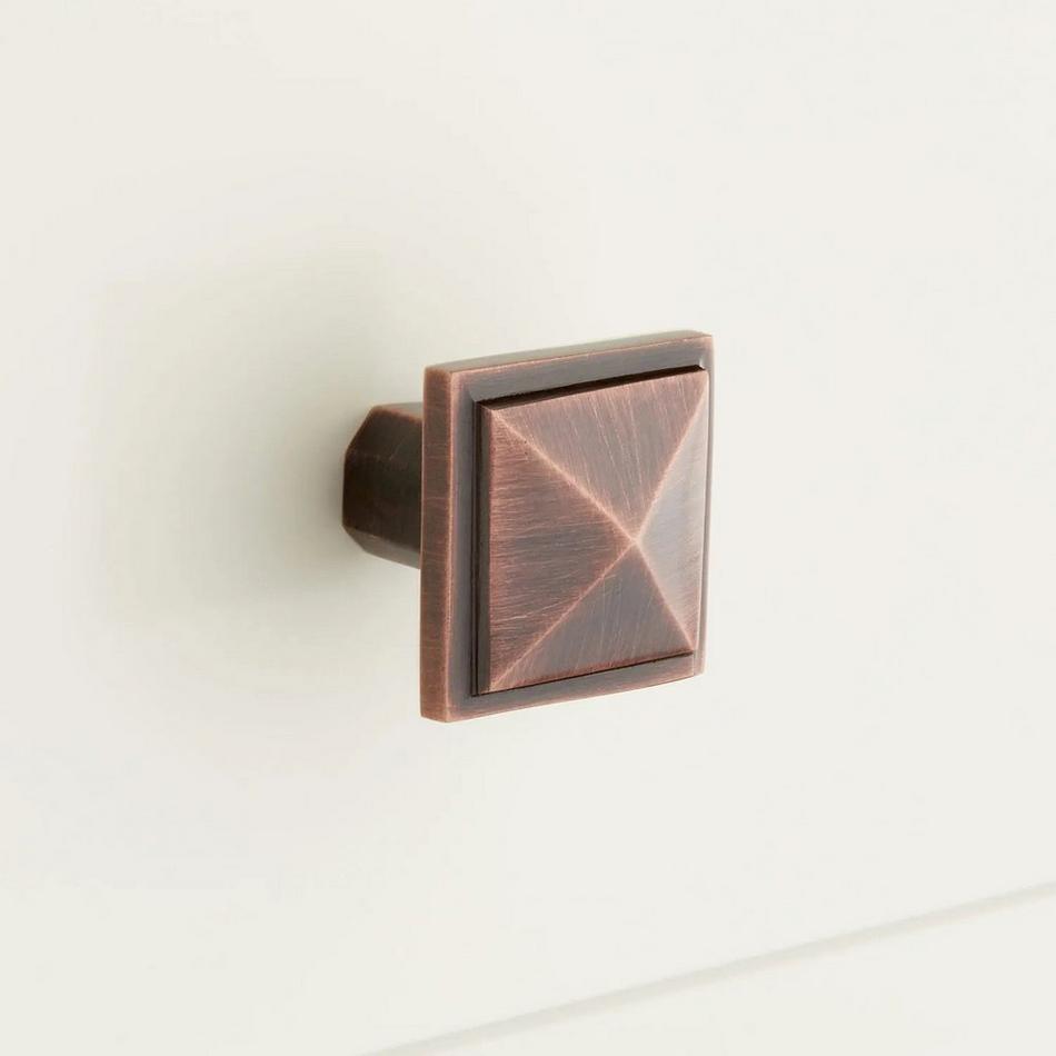 Bresnick Solid Brass Cabinet Knob - Antique Copper, , large image number 0