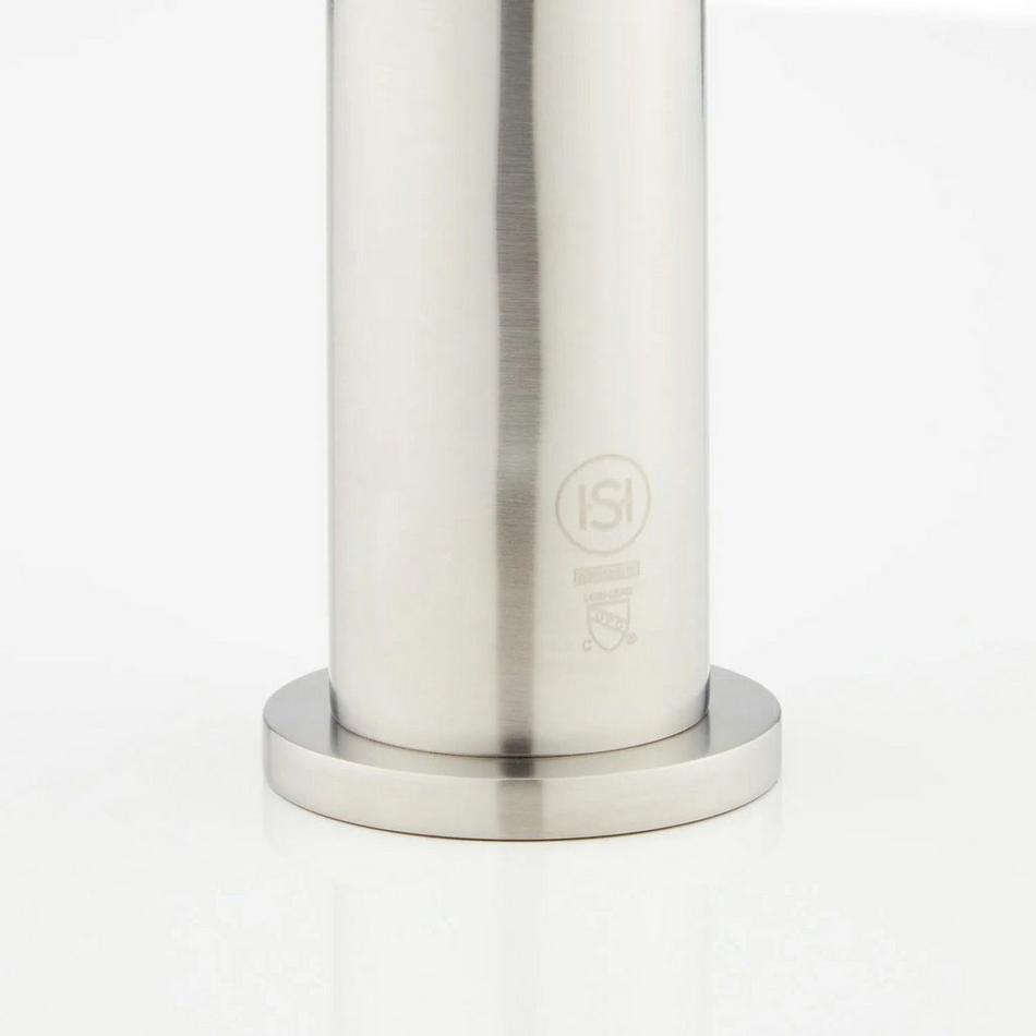 Hollyn Single-Hole Vessel Faucet with Pop-Up Drain - Brushed Nickel - Overflow, , large image number 3