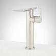 Hollyn Single-Hole Vessel Faucet with Pop-Up Drain - Brushed Nickel - Overflow, , large image number 1