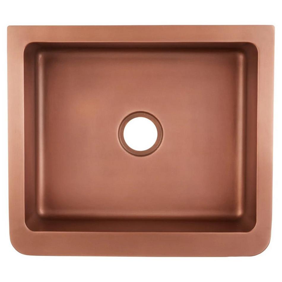 25" Vine Design Copper Farmhouse Sink, , large image number 2