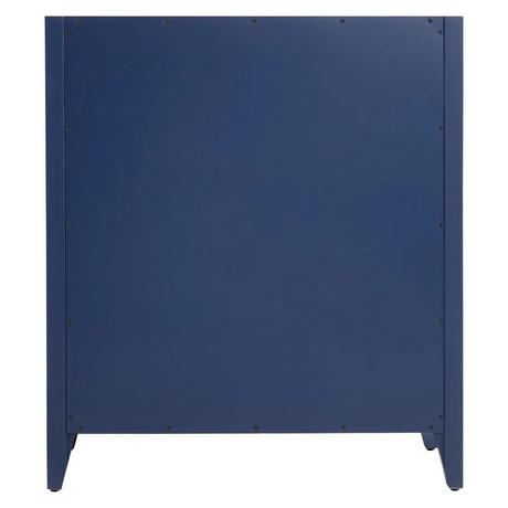 30" Thorton Mahogany Vanity - Navy Blue - Vanity Cabinet Only
