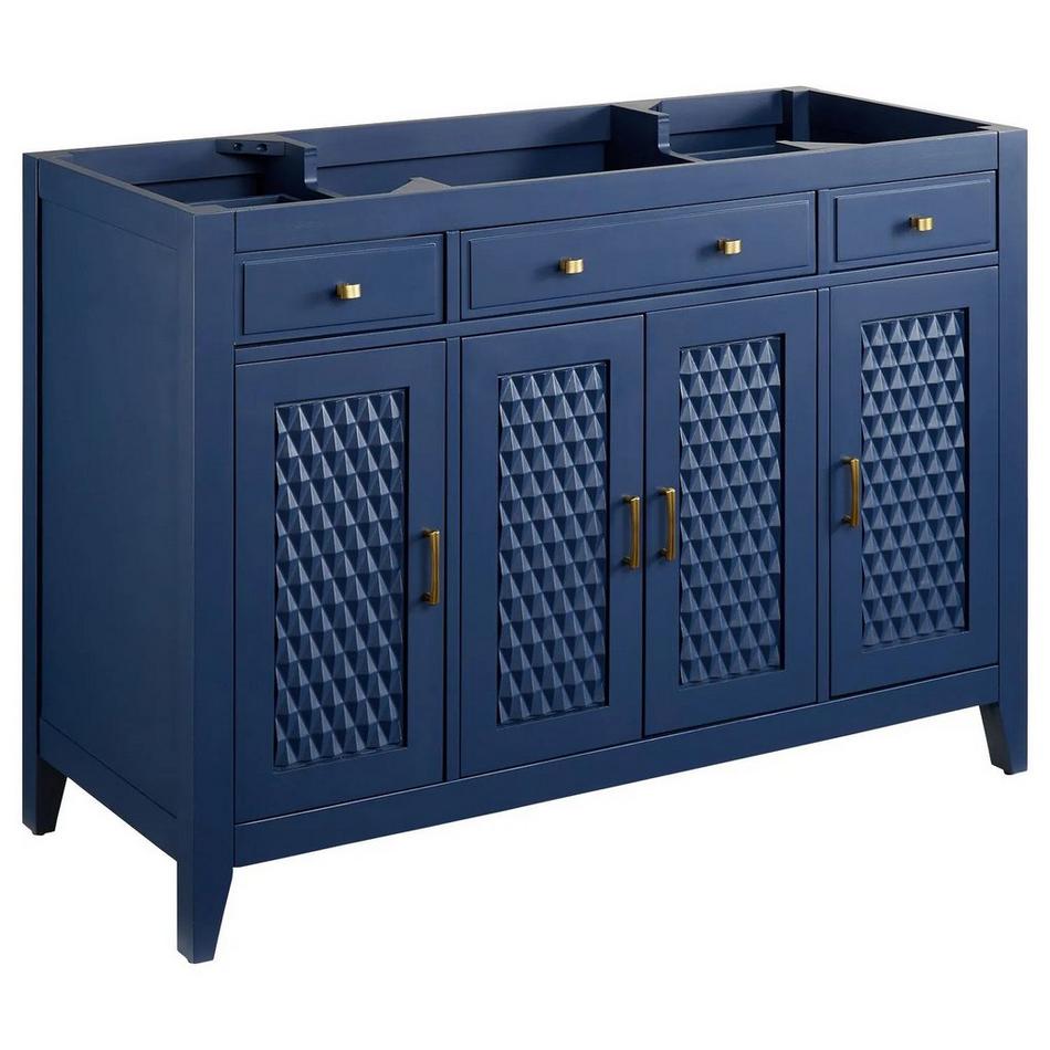 48" Thorton Mahogany Vanity - Navy Blue - Vanity Cabinet Only, , large image number 0