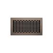 Caselli Brass Floor Register - Oil Rubbed Bronze 6" x 14" (7-1/2" x 15-3/4" Overall), , large image number 0
