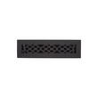 Yuri Cast Iron Floor Register - Black 2-1/4" x 10" (4" x 11-3/4" Overall), , large image number 0