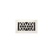 Yuri Brass Floor Register - Polished Nickel 4" x 8" (5-7/8" x 9-1/2" Overall), , large image number 0