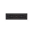 Farina Cast Iron Floor Register - Black 2-1/4" x 10" (4" x 11-3/4" Overall), , large image number 0