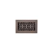 Farina Brass Floor Register - Oil Rubbed Bronze 4" x 8" (5-7/8" x 9-1/2" Overall), , large image number 0