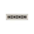 Kilby Brass Floor Register - Brushed Nickel 2-1/4" x 14" (4" x 15-1/2" Overall), , large image number 0