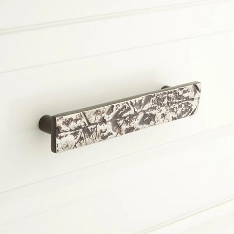 Leaf Pattern Solid Brass Cabinet Pull