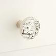 2" Brick Pattern Solid Brass Round Cabinet Knob - Satin Nickel, , large image number 0