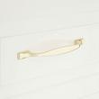 6-3/8" Kemling Solid Brass Cabinet Pull - Polished Brass, , large image number 0