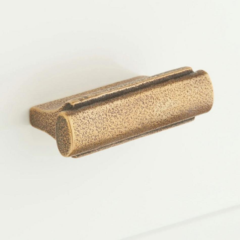 2-1/4" Lambric Solid Bronze Cabinet Knob - Distressed Nickel, , large image number 0