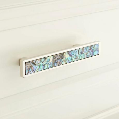 Kumano Green Mother-of-Pearl Drawer Pull