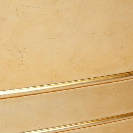 69" Desborough Acrylic Freestanding Double-Slipper Tub - Gold Leaf