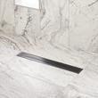 Rowland Linear Shower Drain with Drain Flange, , large image number 0