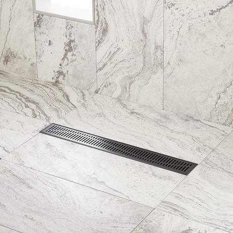 Rowland Linear Shower Drain with Drain Flange