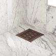 8" Effendi Square Shower Drain - with Drain Flange - Polished Brass, , large image number 5