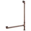 Extended Pop-Up Tub Drain - Swivel Head - Daisy Wheel Overflow - 1-5/16 Thread - Oil Rubbed Bronze, , large image number 0